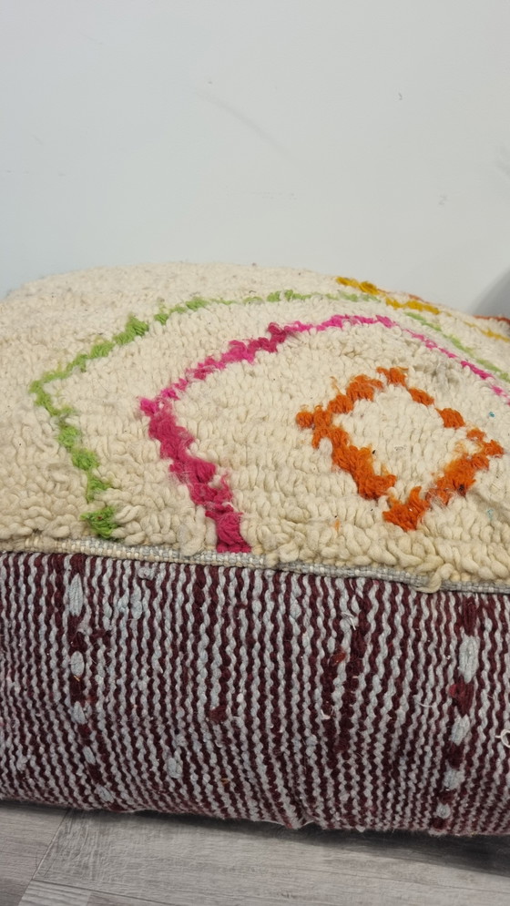Image 1 of Pouf berbère vintage, coussin de siège marocain