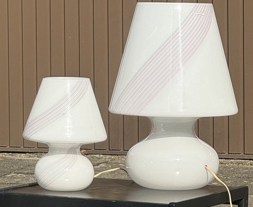 2x Lampe de table Vintage Mushroom