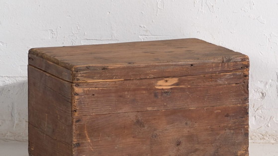 Petite caisse en bois antique (c.1920) #2 – Armoires de rangement, Rustic (photo 3 of 22)