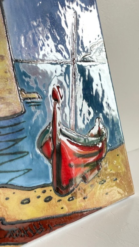 Image 1 of Decorazione murale in ceramica vintage