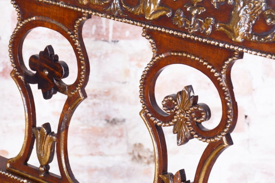 Restored Empire Sofa, Walnut, Spruce, Revived Polish, Austria, 1810s – Textile, Wood (photo 8 of 18)