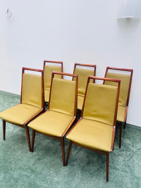 Image 1 of Ensemble de 6 chaises de salle à manger Casala du Mid Century - Design original des années 1960