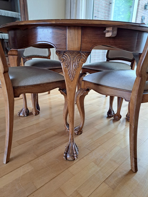 Image 1 of Set da pranzo in stile Luigi XV - 4 sedie