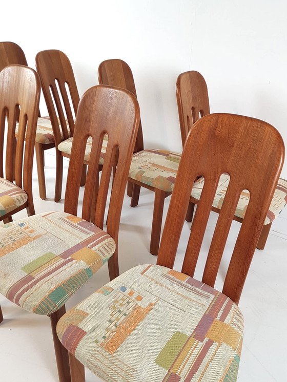 Image 1 of Chaises vintage Ansager Møbler 8 chaises design scandinave en teck