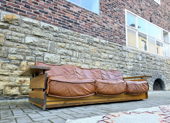 Image 1 of Hämeen Kalustaja 70s bancs canapé ensemble canapé vintage 