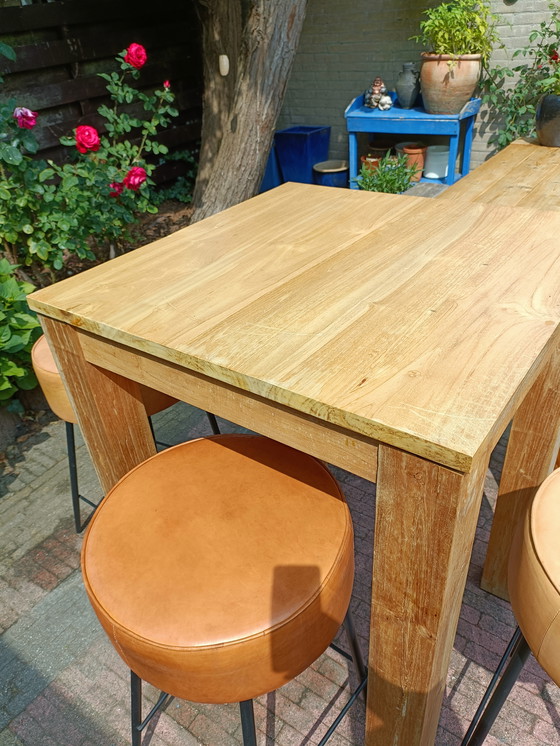 Image 1 of Hardwood standing table