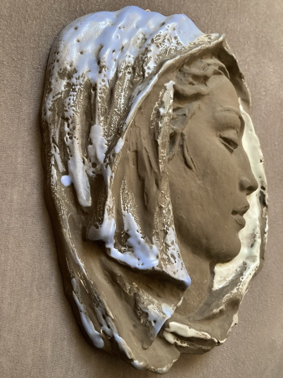 Maschera da Parete in Ceramica Maiolica Rilievo Murale – Jaksch, Decorazioni murali (photo 6 of 8)