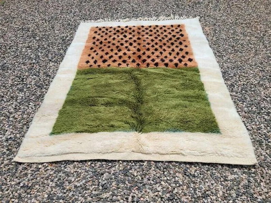 Tappeto Mrirt marocchino verde oliva e terracotta 360x240 cm – motivo grafico – Tappeti, Lana, Cotone (photo 4 of 9)