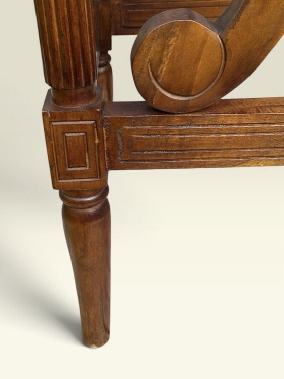 🪜 Scala da biblioteca inglese antica | Mogano | Vittoriano | 1880-1910 – Tavolini, Legno (photo 11 of 15)