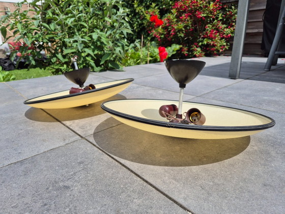 Image 1 of Twee plafondlampen jaren 50