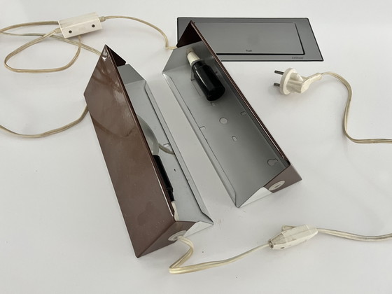 Image 1 of Ensemble de 2 lampes de chevet vintage wandlampjes 