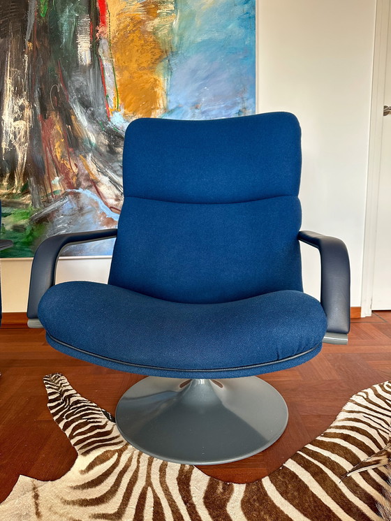 Image 1 of Coppia di poltrone Artifort F 154 e F 156 F restaurate nelle condizioni originali