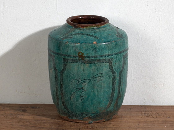 Smaragdgroene antieke vaas (ca. 1820) #40 – Vazen, Ceramic (photo 34 of 40)