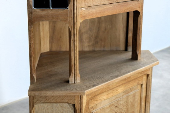 Image 1 of Brutalist Danish corner cabinet/display cabinet