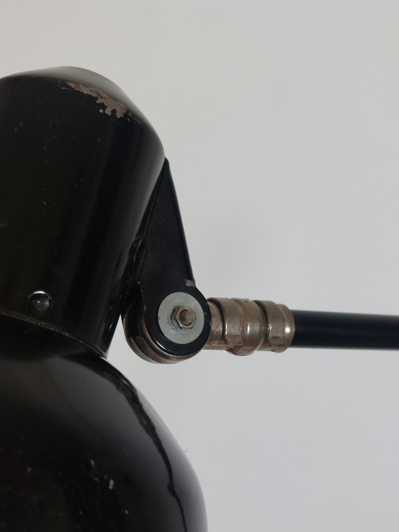 Image 1 of Schwarze Bauhaus SIS Werkstattlampe Gelenklampe 