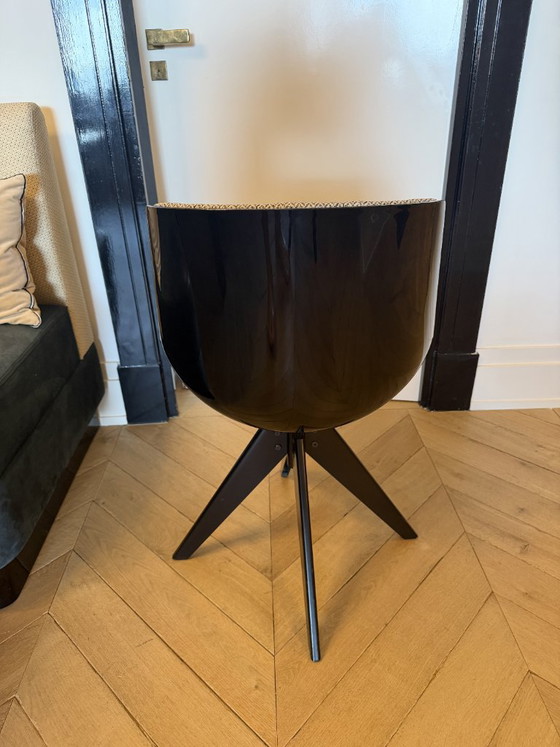 Sedia girevole nera e beige, MDF Italia, Sedie girevoli, Tessile, Plastica, Nero, Modern (foto 2 di 5)