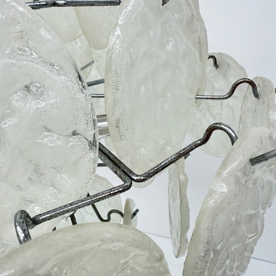 Image 1 of Mid-eeuwse kroonluchter met lucite schijven , 1970