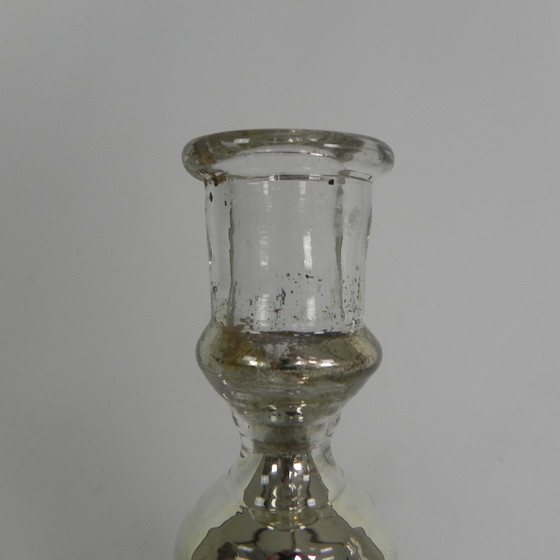 Image 1 of Set di 2 candelieri in argento al mercurio, 1900 circa (argento dei poveri)