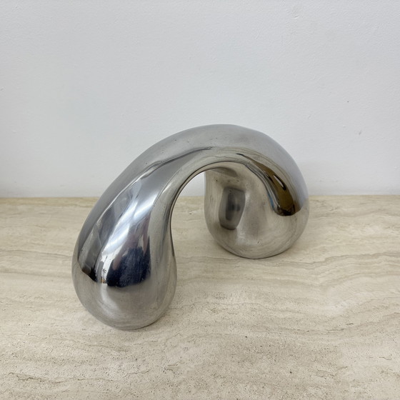 Image 1 of Biomorphic Sculpture Object in Aluminum by Eva & Peter Moritz for IKEA, 1980