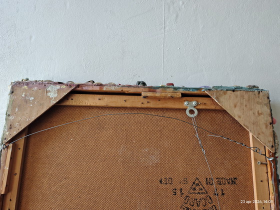 Image 1 of mirror with shell rim