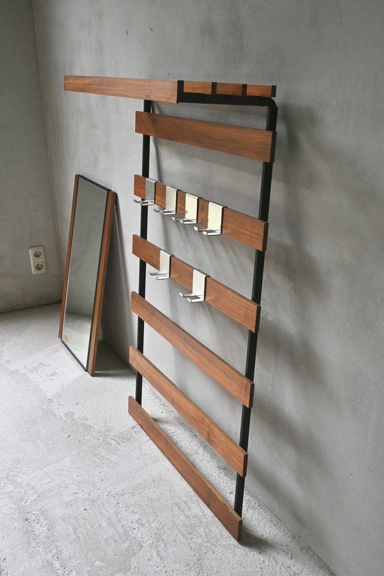 Image 1 of Armadio a muro in teak con specchio separato