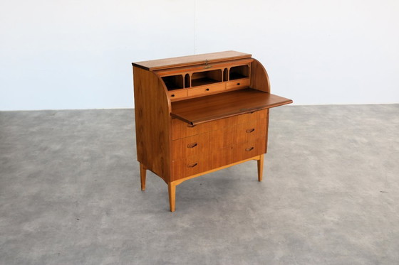 Image 1 of vintage teak secretaire