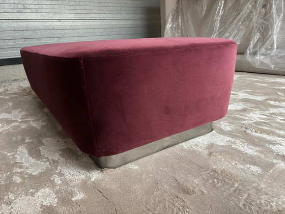 Image 1 of Minotti Jacques Ottoman Füllfederhalter, G Hunt Samt, 38 x 70 x 145 cm