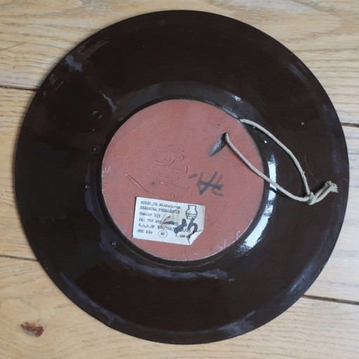 Piatti da parete in maiolica, ceramica di Pozdišov, Slovacchia