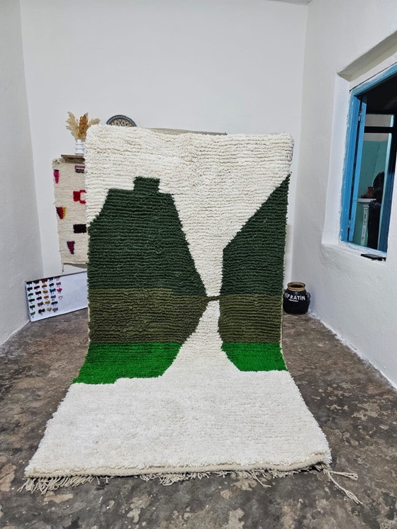 Handgemaakt Groen Berbertapijt 140/260cm – Vloerkleden en tapijten, Wool (photo 2 of 9)