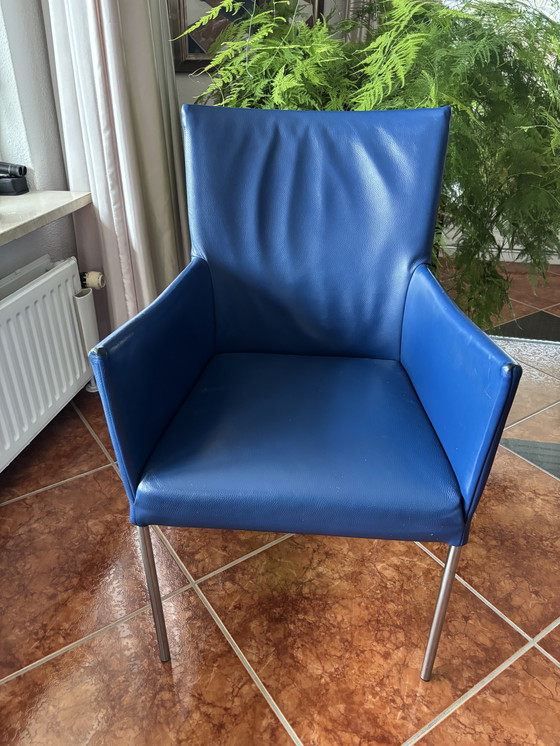 Image 1 of Sedie da pranzo di design Bert Plantagie – vera pelle – set da 2