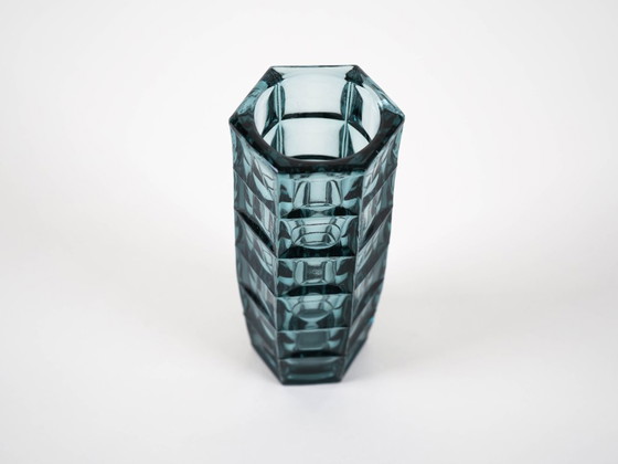 Image 1 of Glass vase, Polish design, 1971, designer: Bogdan Kupczyk