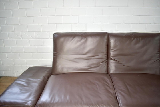 Image 1 of Divano in pelle Koinor Raoul in marrone con braccioli e schienali regolabili