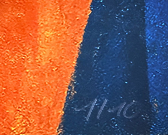 Image 1 of Karmen Moccha: "Homenaje Kate Pierson". Giclée sobre terciopelo Hahnemühle, firmado a mano. Edición 1/10. En excelente estado.