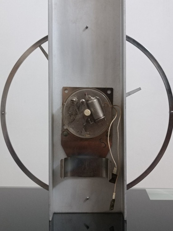 Image 1 of Micro Electric Design Clock By Microtecnica 1970s