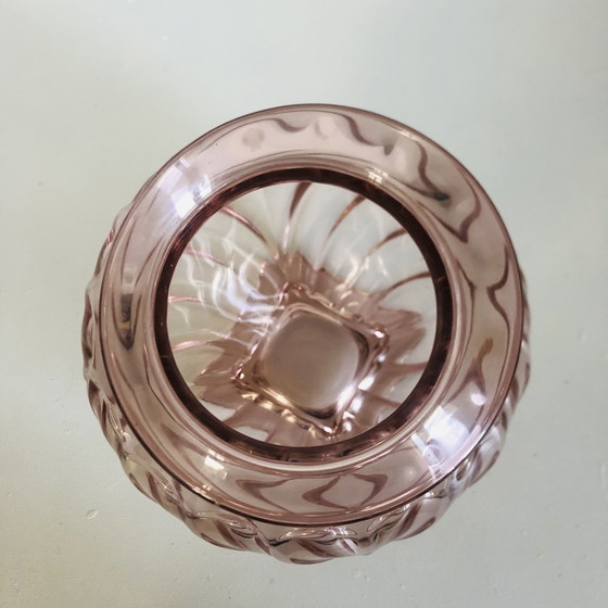 Image 1 of Vaso in vetro Rosaline in stile Art Déco di Rudolf Schrötter per Inwald