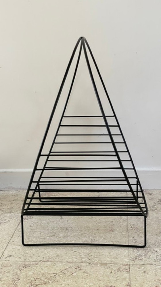 Vintage Magazine Rack Log Holder – Metal (photo 20 of 44)