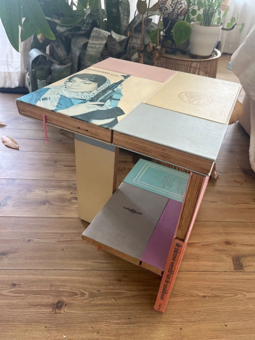 Jacqueline Le Blue 'Booked' Side Table