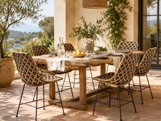 Image 1 of RATTAN CANE CHAIR