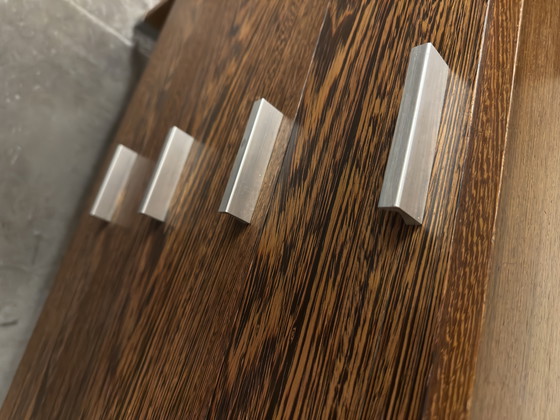 Image 1 of Vintage Pastoe modulair wengehouten wandmeubel 