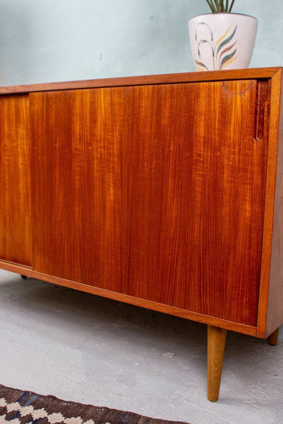 Image 1 of Vintage teak sideboard chest of drawers Danish Mid Century