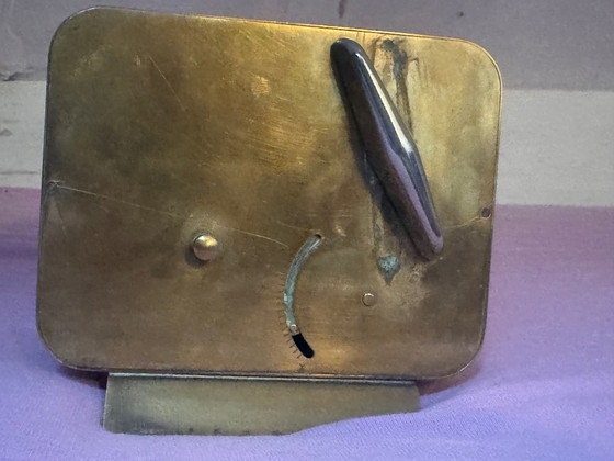 Image 1 of Beautiful heavy oriental brass clock