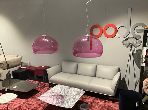 Twee Kartell FL/Y hanglampen – als nieuw (showmodellen), prijs per stuk