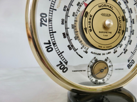 Jaeger, Thermometer, Barometer, Skeleton, 7.A.B, Meteorological Station, 1960 – Decorative Objects, Glass (photo 4 of 12)