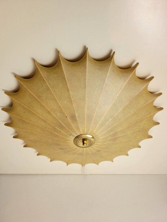 Image 1 of Vintage Cocoon ceiling lamp by Friedel Wauer for Goldkant Leuchten