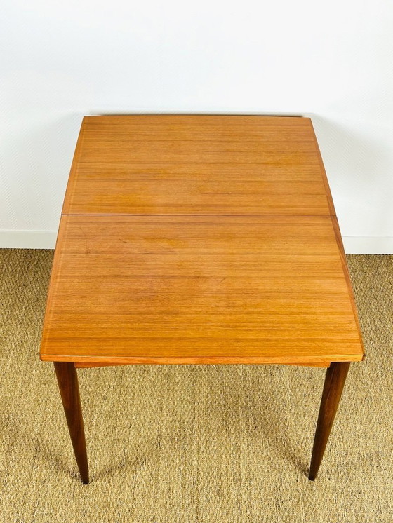 Image 1 of Uitschuifbare Scandinavische teakhouten eettafel, 1960