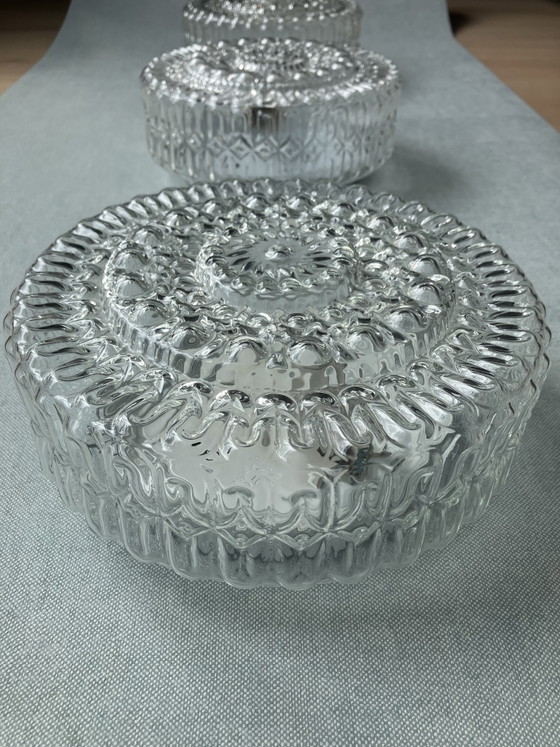 3 lampade da parete e da soffitto vintage in vetro – Applique, Glass (photo 4 of 6)