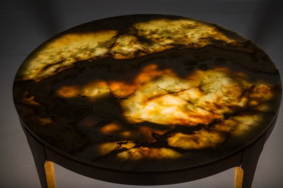 Image 1 of Mesa de centro de mediados de siglo en ónix de Ilse Mobel, años 60