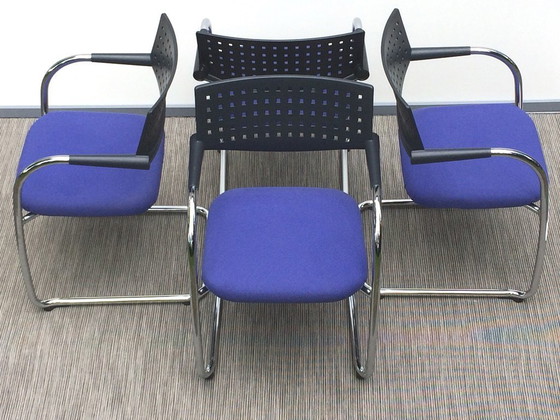 Image 1 of 4 Visavis Chairs Antonio Citterio / VITRA # Vintage 90s # Armstoelen