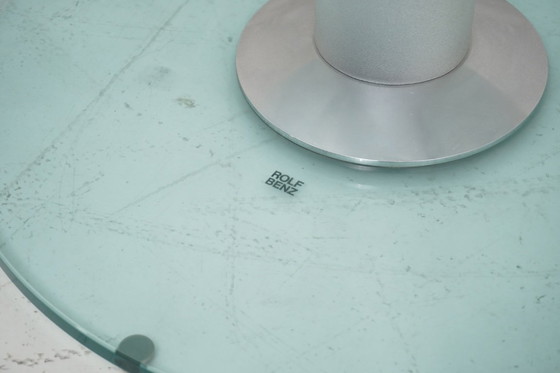 Image 1 of Tavolo da pranzo Rolf Benz 7800, 1210 sedie in pelle marrone, 6 pezzi