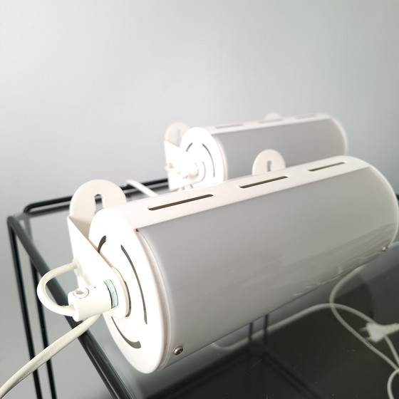 Image 1 of 2x vintage wall lamp Ikea Smyg V1013 white 90s